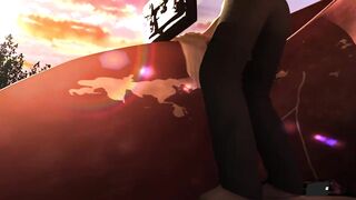 Vagabond and stranger fuck woman by the ass to woman in the public park p9