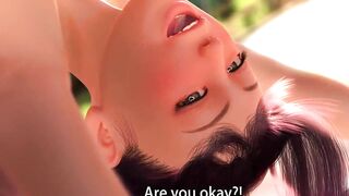 Vagabond and stranger fuck woman by the ass to woman in the public park p9