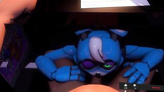 Five nights at Freddy's while playing they suck it and get milk out