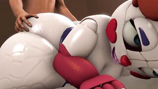 Five nights at Freddy's very sexy ass woman gets fucked by the big hard ass