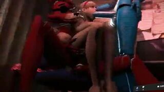 Five nights at Freddy's futanari sex with girl and Foxy p2
