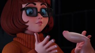 Velma Stumbled On Ghost Cock And Deep Sucked | Scooby Doo