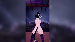 Cat Girl Gives a Nice Booty Strip Tease~ POV