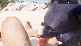 Wild Life / Furry first person Paw Fucking