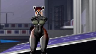 Public Gym Fuck Red Panda Cumflation Breeding - Second Life Yiff