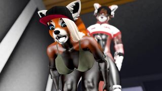 Public Gym Fuck Red Panda Cumflation Breeding - Second Life Yiff