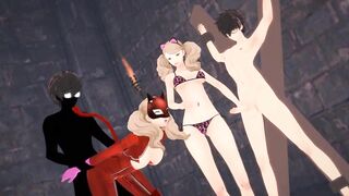 Ann Takamaki in Trouble Persona 5 3D hentai