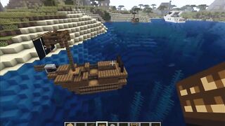 How to build a small pirate ship in Minecraft