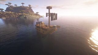 How to build a small pirate ship in Minecraft
