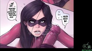Novinha Violeta e Gelado BBC de Os Incríveis