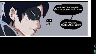 Arlequina faz boquete no Batman e Fode com Robin