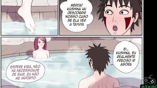 Sortudo Kiba encontrou a Kushina Uzumaki na Sauna