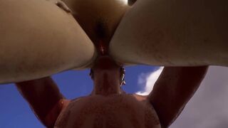 3D hentai in nature hot sex with hottie in the wild