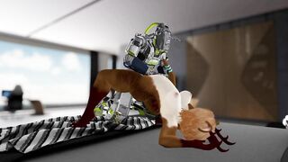 Otter Babe Orders Fuck Robot and gets Fucked Silly - Second Life Yiff
