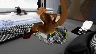 Otter Babe Orders Fuck Robot and gets Fucked Silly - Second Life Yiff