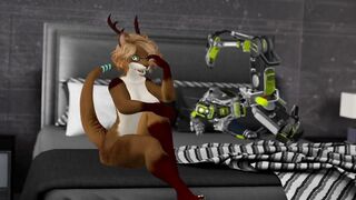 Otter Babe Orders Fuck Robot and gets Fucked Silly - Second Life Yiff