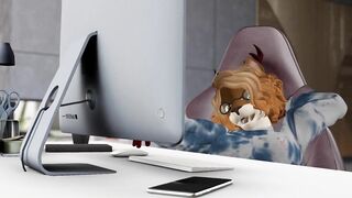 Otter Babe Orders Fuck Robot and gets Fucked Silly - Second Life Yiff