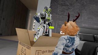 Otter Babe Orders Fuck Robot and gets Fucked Silly - Second Life Yiff