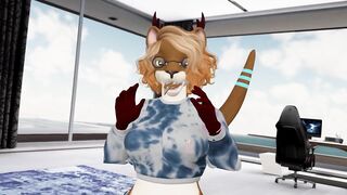 Otter Babe Orders Fuck Robot and gets Fucked Silly - Second Life Yiff