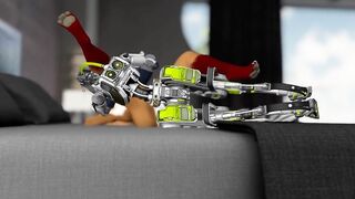 Otter Babe Orders Fuck Robot and gets Fucked Silly - Second Life Yiff