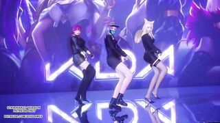 MMD Exid - Me & You Ahri Akali Evelynn Sexy Kpop Dance League of Legends KDA