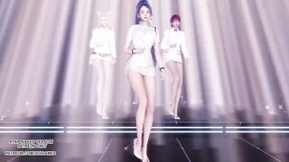 MMD Momoland - Baam Ahri Kaisa Evelynn Sexy Kpop Dance League of Legends KDA