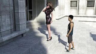Wife and Stepmother AWAM - Sophia Fucking in Museum 3d comic