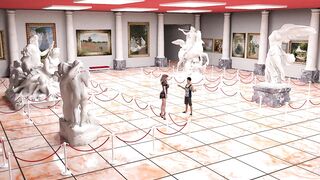 Wife and Stepmother AWAM - Sophia Fucking in Museum 3d comic