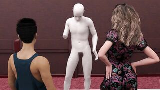 Wife and Stepmother AWAM - Sophia Fucking in Museum 3d comic