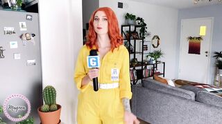 April O'Neil Craves Ninja Turtle Cock