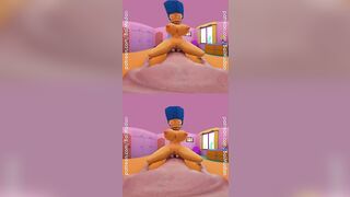 Simpsons Porn - Marge Simpson rides YOU cowgirl style in VR