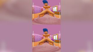 Simpsons Porn - Marge Simpson rides YOU cowgirl style in VR