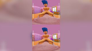 Simpsons Porn - Marge Simpson rides YOU cowgirl style in VR