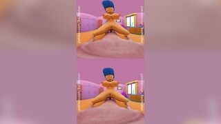 Simpsons Porn - Marge Simpson rides YOU cowgirl style in VR