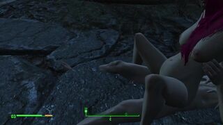 Got pregnant from a passerby right on the road | Fallout Porno