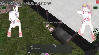 2 female guards has sex with men in Future Suppanuki pol hentai game video