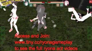 2 female guards has sex with men in Future Suppanuki pol hentai game video