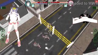 2 female guards has sex with men in Future Suppanuki pol hentai game video