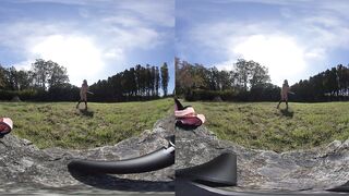 Nude Hula Hooping in a random backyard 180 VR Virtual Reality 3D