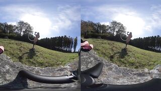 Nude Hula Hooping in a random backyard 180 VR Virtual Reality 3D