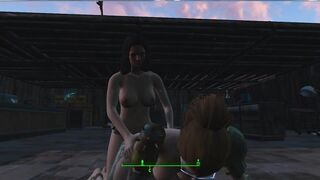 Piper fucks me with a strapon in front of everyone | Fallout 4 Sex Mod