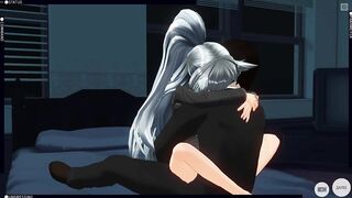 3D your girlfriend loves and hugs you
