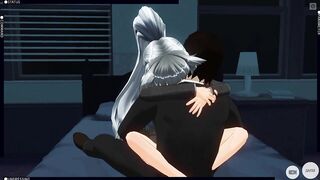 3D your girlfriend loves and hugs you