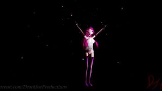 MMD R18 nude  Pink Yamakaze Shake it 105