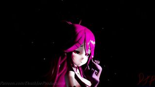 MMD R18 nude  Pink Yamakaze Shake it 105