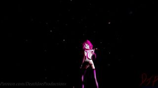 MMD R18 nude  Pink Yamakaze Shake it 105