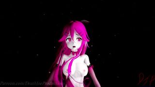 MMD R18 nude  Pink Yamakaze Shake it 105