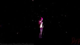 MMD R18 nude  Pink Yamakaze Shake it 105