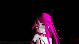 MMD R18 nude  Pink Yamakaze Shake it 105