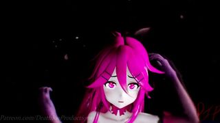 MMD R18 nude  Pink Yamakaze Shake it 105